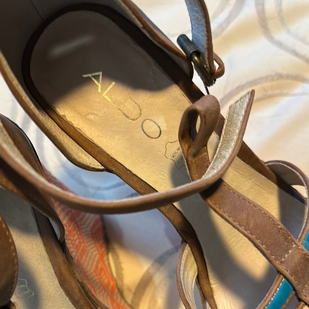 Colorful Wedge Sandals - Picture 3 of 3